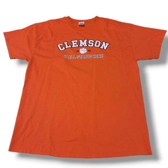 Clemson University Tigers Shirt Size XL By Gildan Alma Mater Graphic Print Shirt - Picture 1 of 7